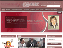 Tablet Screenshot of joansfoundation.org